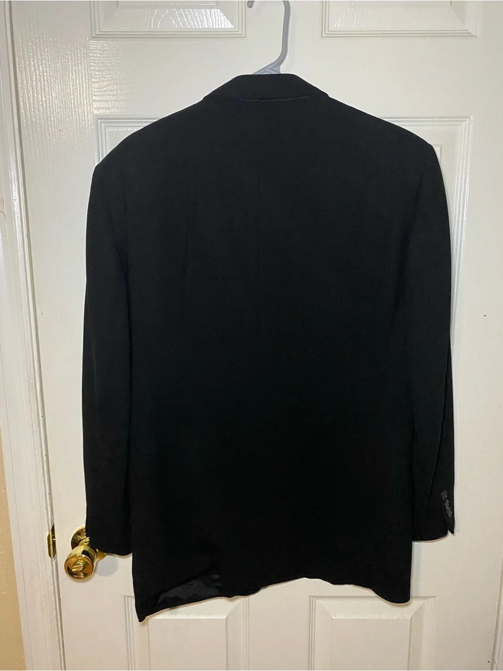 Black Men's Two-Button Single-Breasted Blazer